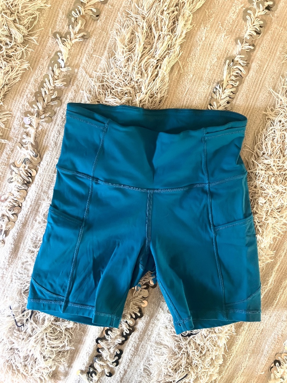 Lululemon Fast and Free 6” Shorts with Pockets | Size 4 Teal